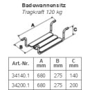 Badewannensitz 20 cm hoch