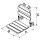 Duschklappsitz aus Edelstahl mit Lehne und Sitzfläche aus PVC