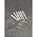 Waschbeckenstützgriff 3-fach aus Edelstahl mit Abdeckrosetten 55cm links