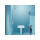 Set: Duschsitz mit Fuß, klappbar, weiß, 150 kg belastbar, Duschablage, weiß (austauschbar)